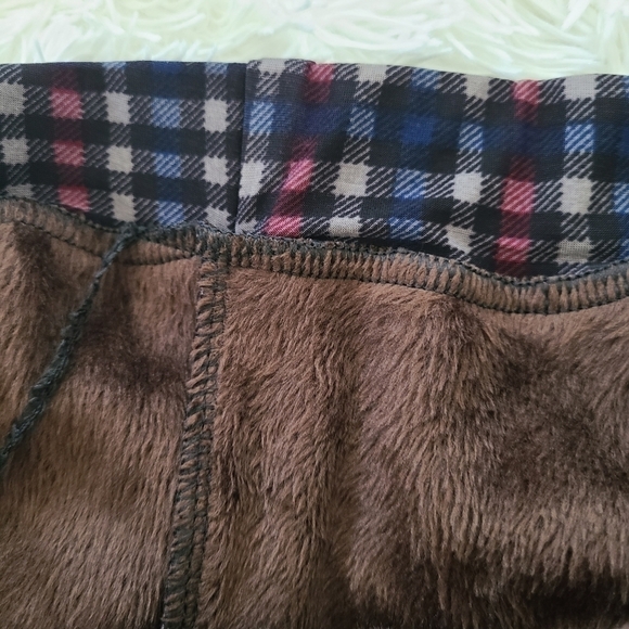 TRÏBE PULL On Check Print Thermal Lined Pants Size Medium NWT - Picture 4 of 4
